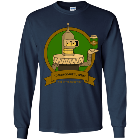T-Shirts Navy / YS To Beer or not to Beer Bender Edition Youth Long Sleeve T-Shirt