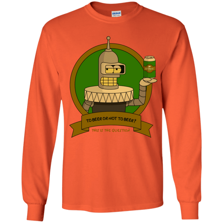 T-Shirts Orange / YS To Beer or not to Beer Bender Edition Youth Long Sleeve T-Shirt
