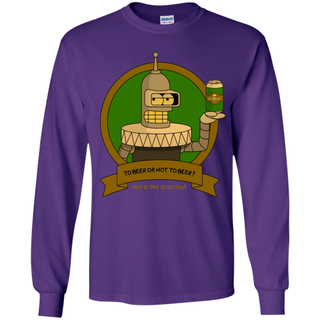 T-Shirts Purple / YS To Beer or not to Beer Bender Edition Youth Long Sleeve T-Shirt