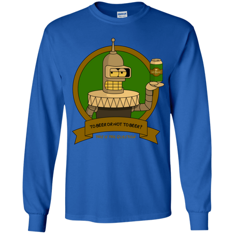 T-Shirts Royal / YS To Beer or not to Beer Bender Edition Youth Long Sleeve T-Shirt