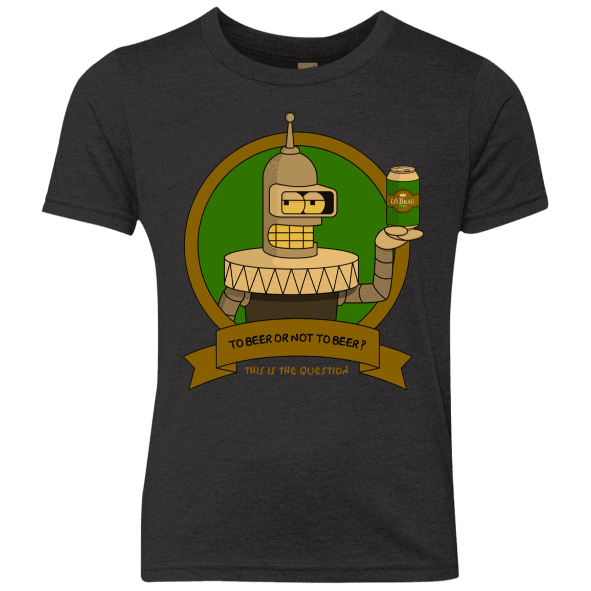 T-Shirts Vintage Black / YXS To Beer or not to Beer Bender Edition Youth Triblend T-Shirt