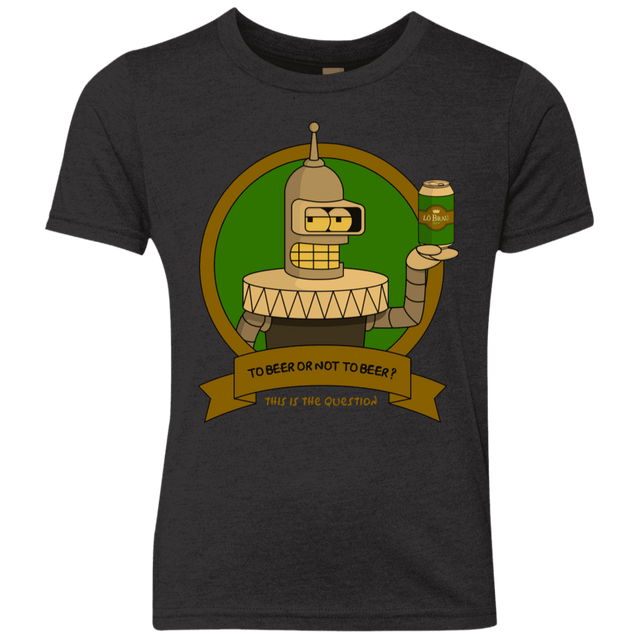 T-Shirts Vintage Black / YXS To Beer or not to Beer Bender Edition Youth Triblend T-Shirt
