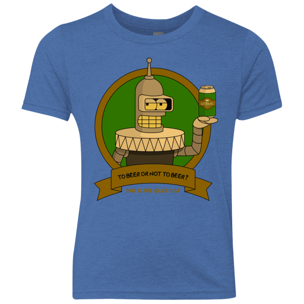 T-Shirts Vintage Royal / YXS To Beer or not to Beer Bender Edition Youth Triblend T-Shirt