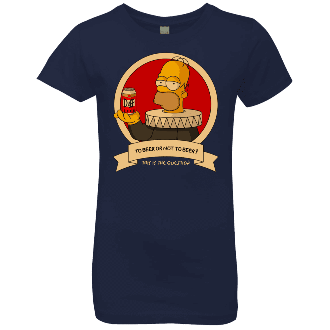 T-Shirts Midnight Navy / YXS To Beer or not to Beer Girls Premium T-Shirt