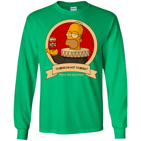 T-Shirts Irish Green / S To Beer or not to Beer Men's Long Sleeve T-Shirt