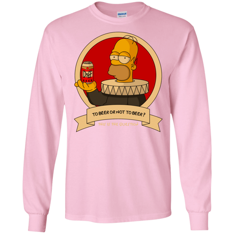 T-Shirts Light Pink / S To Beer or not to Beer Men's Long Sleeve T-Shirt