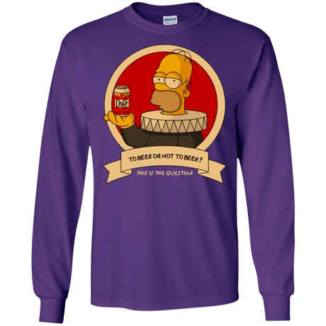 T-Shirts Purple / S To Beer or not to Beer Men's Long Sleeve T-Shirt