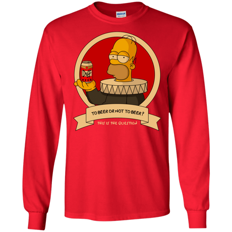 T-Shirts Red / S To Beer or not to Beer Men's Long Sleeve T-Shirt