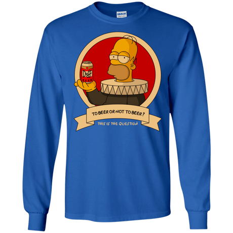 T-Shirts Royal / S To Beer or not to Beer Men's Long Sleeve T-Shirt