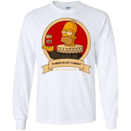 T-Shirts White / S To Beer or not to Beer Men's Long Sleeve T-Shirt