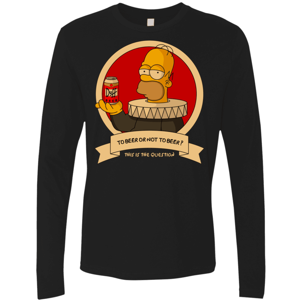 T-Shirts Black / S To Beer or not to Beer Men's Premium Long Sleeve