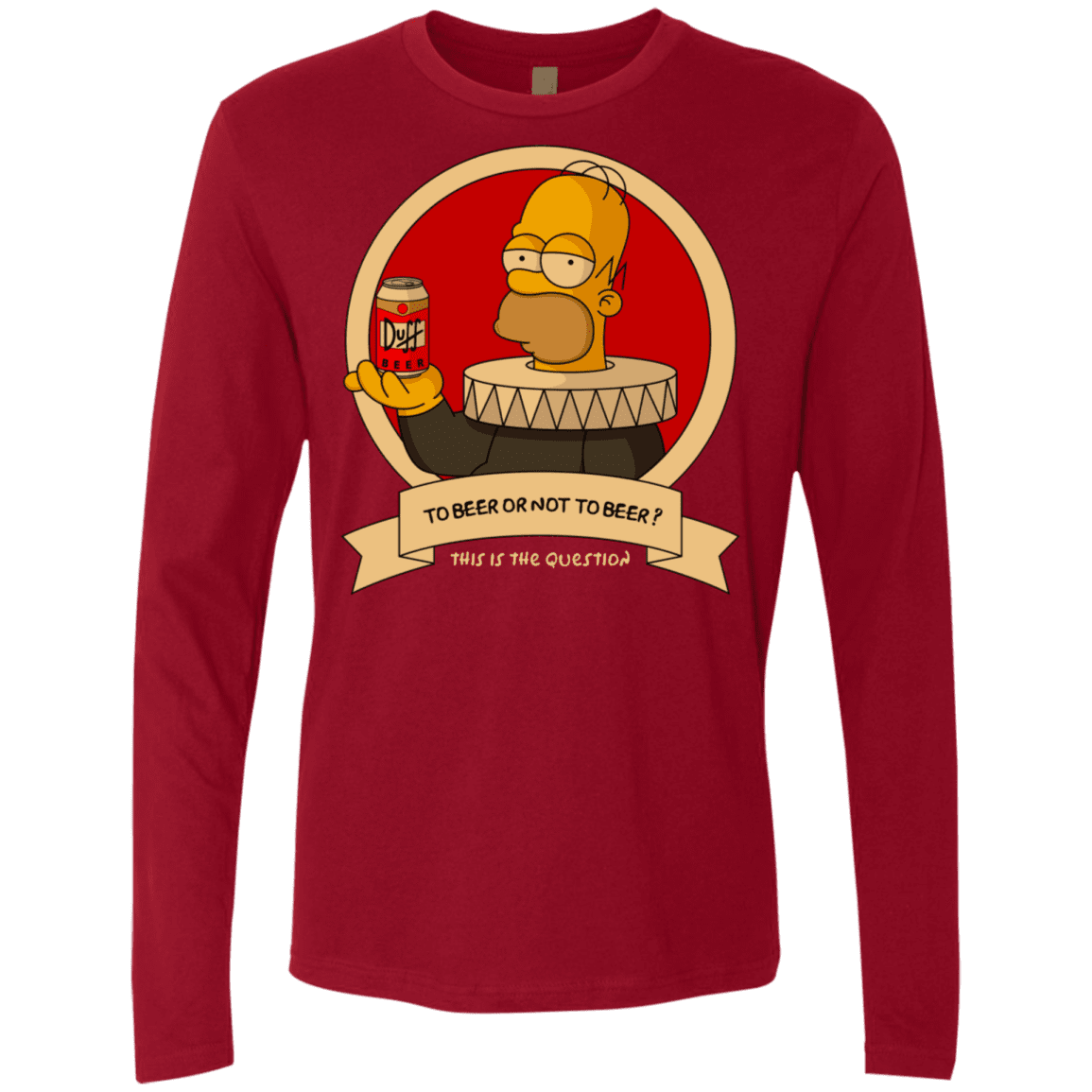 T-Shirts Cardinal / S To Beer or not to Beer Men's Premium Long Sleeve