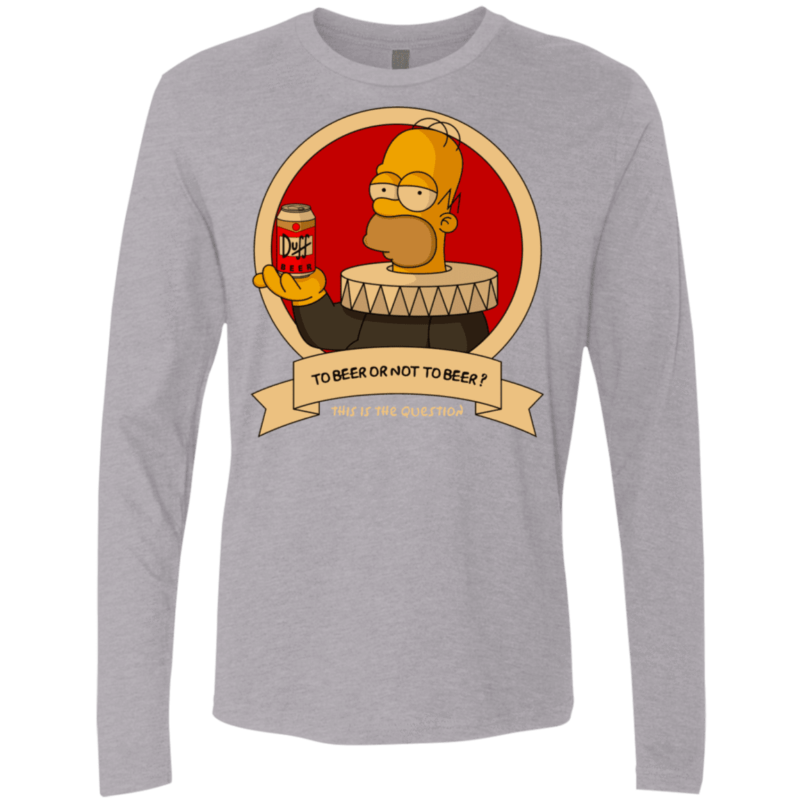 T-Shirts Heather Grey / S To Beer or not to Beer Men's Premium Long Sleeve