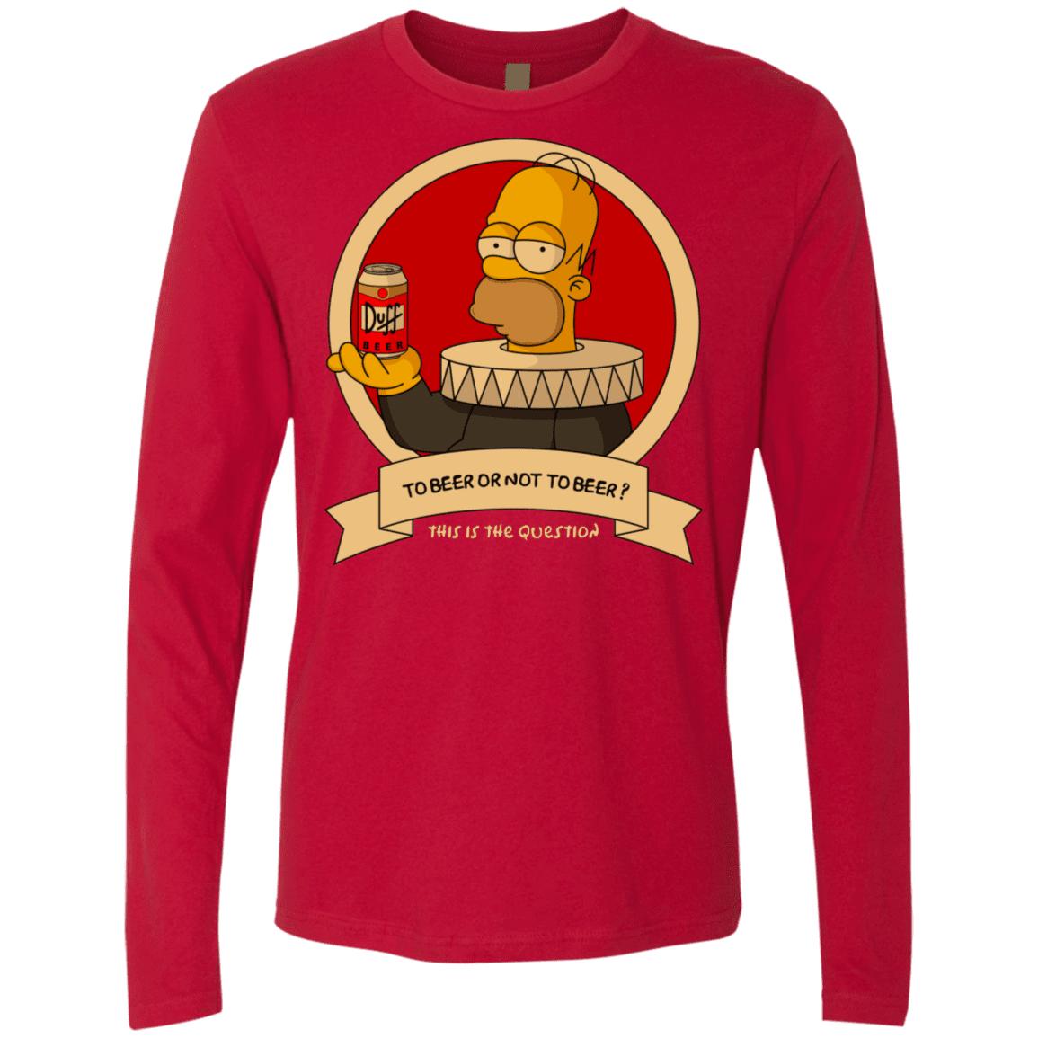 T-Shirts Red / S To Beer or not to Beer Men's Premium Long Sleeve