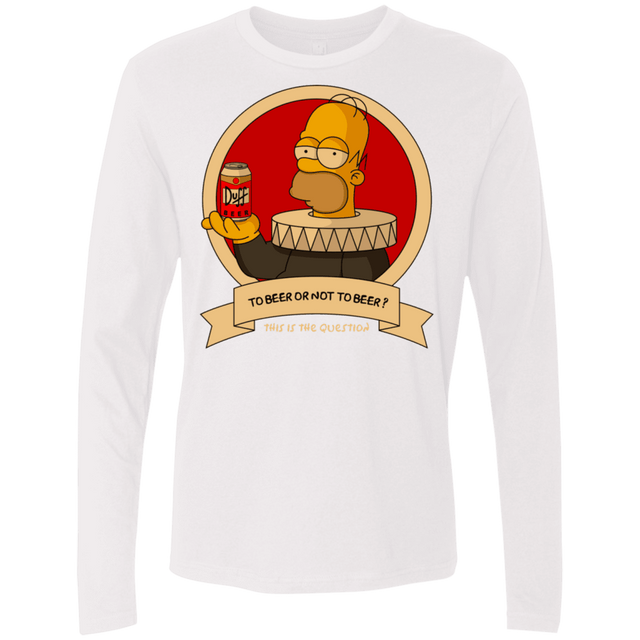 T-Shirts White / S To Beer or not to Beer Men's Premium Long Sleeve