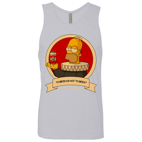 T-Shirts Heather Grey / S To Beer or not to Beer Men's Premium Tank Top