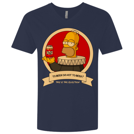 T-Shirts Midnight Navy / X-Small To Beer or not to Beer Men's Premium V-Neck