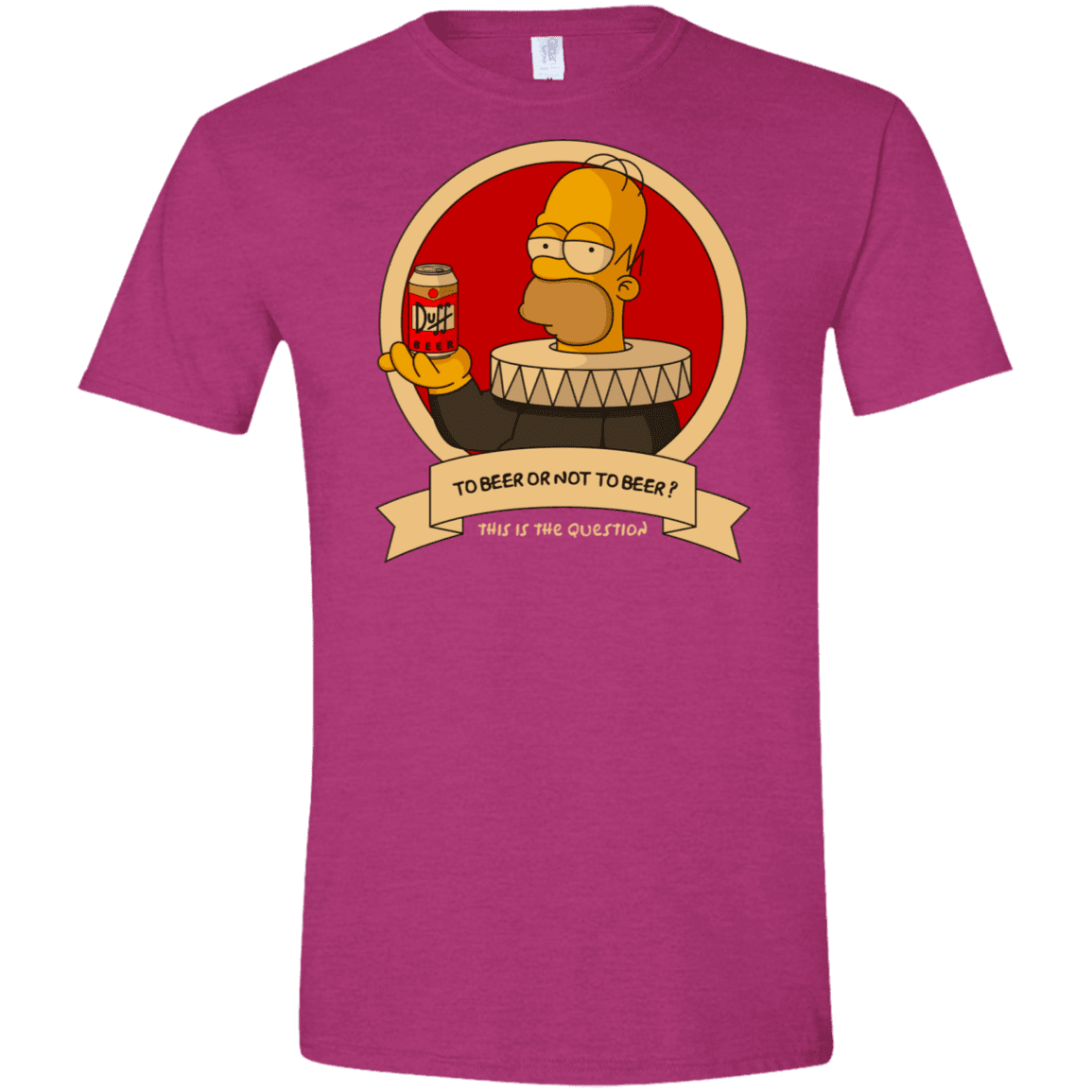 T-Shirts Antique Heliconia / S To Beer or not to Beer Men's Semi-Fitted Softstyle