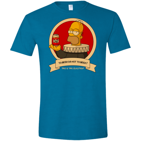 T-Shirts Antique Sapphire / S To Beer or not to Beer Men's Semi-Fitted Softstyle