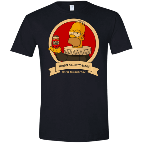 T-Shirts Black / X-Small To Beer or not to Beer Men's Semi-Fitted Softstyle