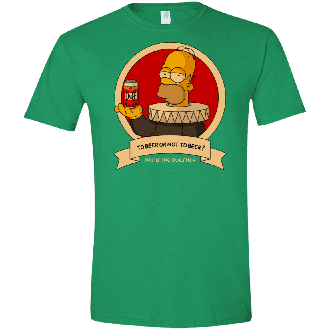T-Shirts Heather Irish Green / M To Beer or not to Beer Men's Semi-Fitted Softstyle