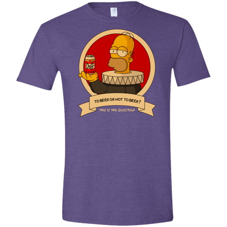 T-Shirts Heather Purple / S To Beer or not to Beer Men's Semi-Fitted Softstyle