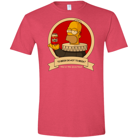 T-Shirts Heather Red / S To Beer or not to Beer Men's Semi-Fitted Softstyle