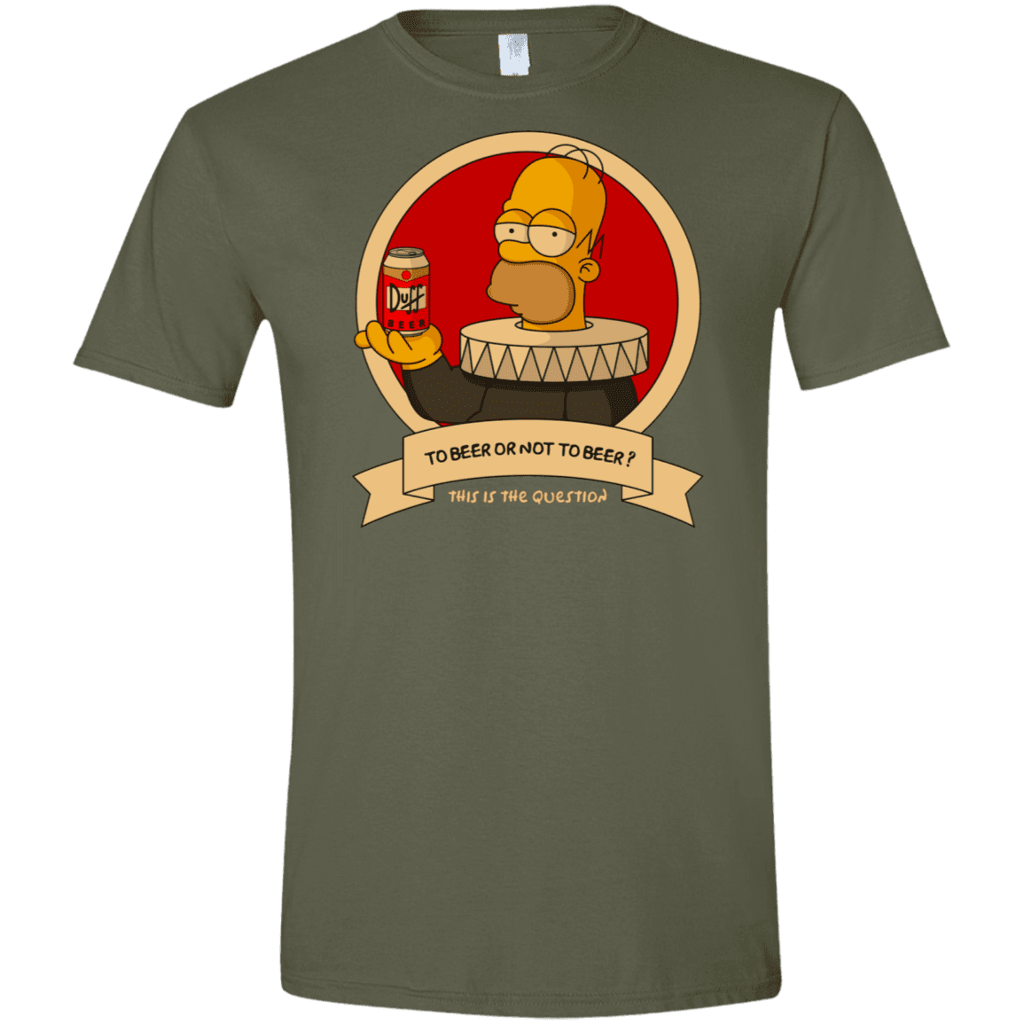 T-Shirts Military Green / S To Beer or not to Beer Men's Semi-Fitted Softstyle