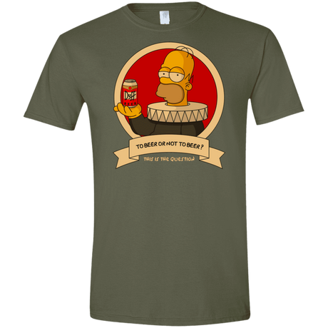 T-Shirts Military Green / S To Beer or not to Beer Men's Semi-Fitted Softstyle