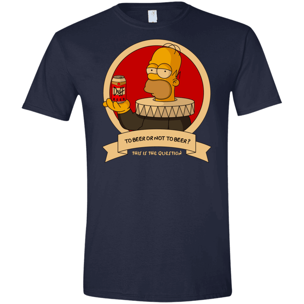 T-Shirts Navy / X-Small To Beer or not to Beer Men's Semi-Fitted Softstyle