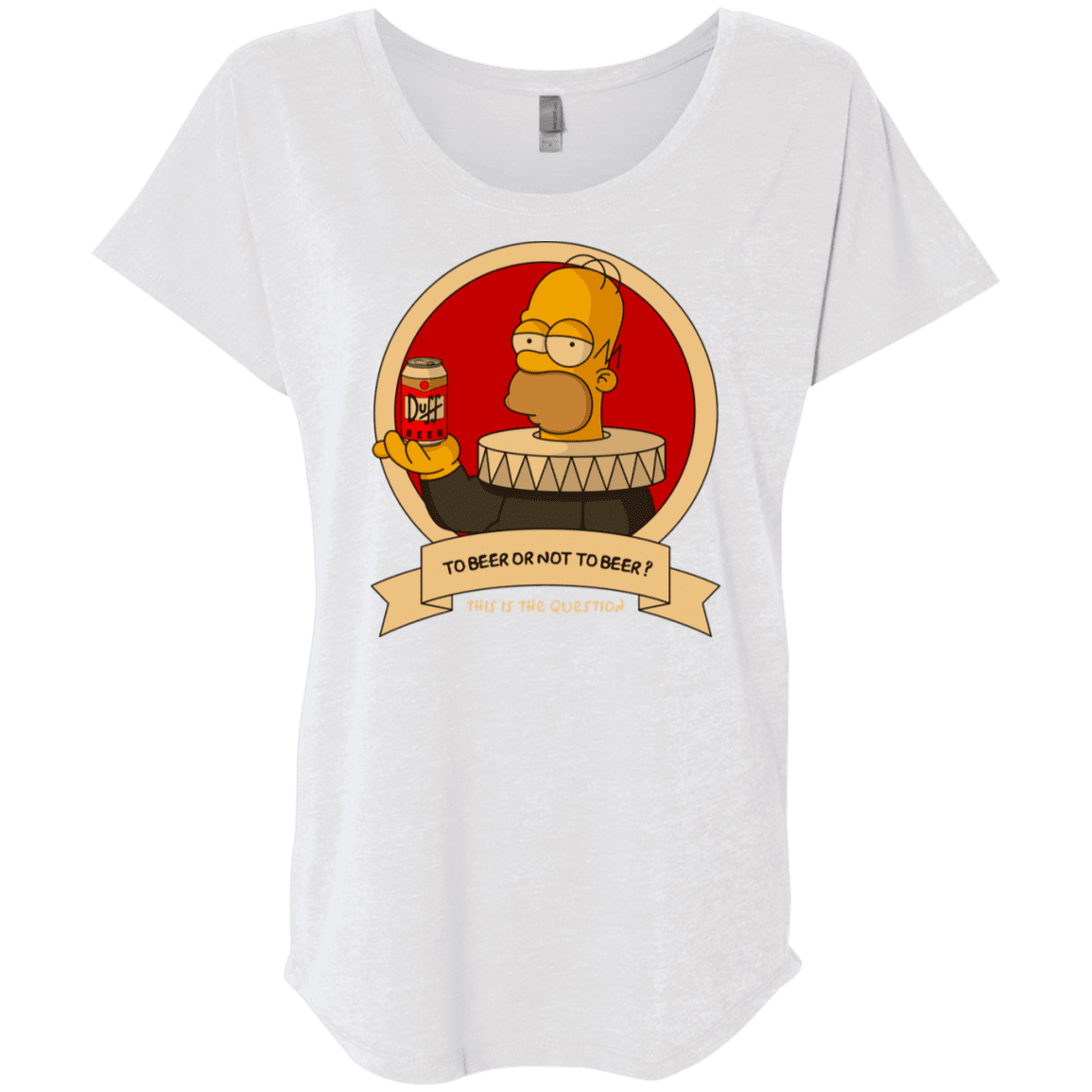 T-Shirts Heather White / X-Small To Beer or not to Beer Triblend Dolman Sleeve