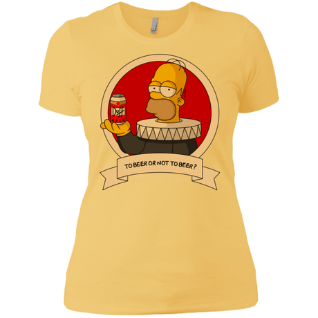 T-Shirts Banana Cream/ / X-Small To Beer or not to Beer Women's Premium T-Shirt