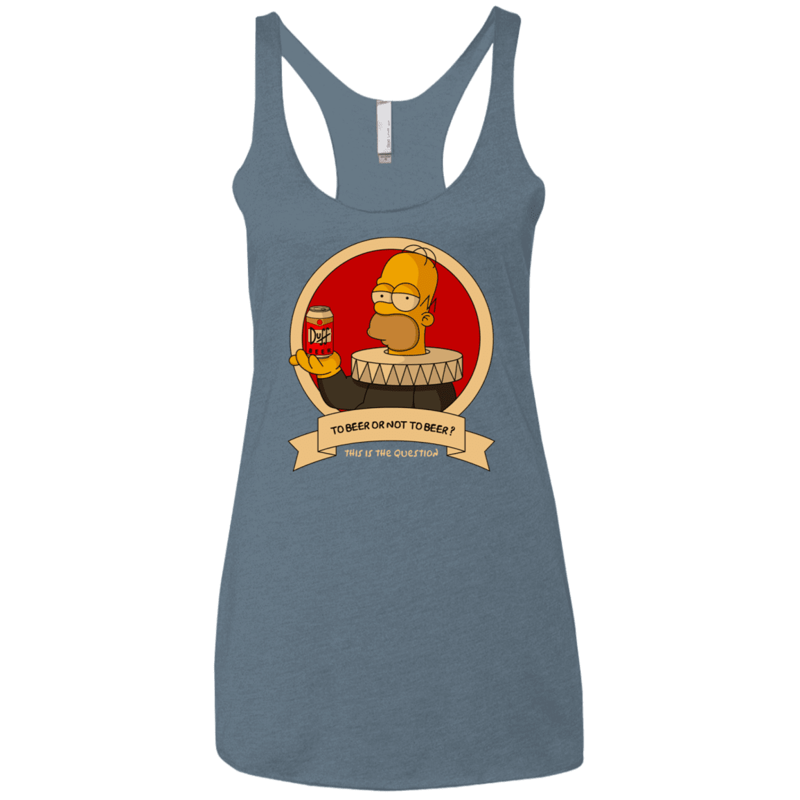 T-Shirts Indigo / X-Small To Beer or not to Beer Women's Triblend Racerback Tank
