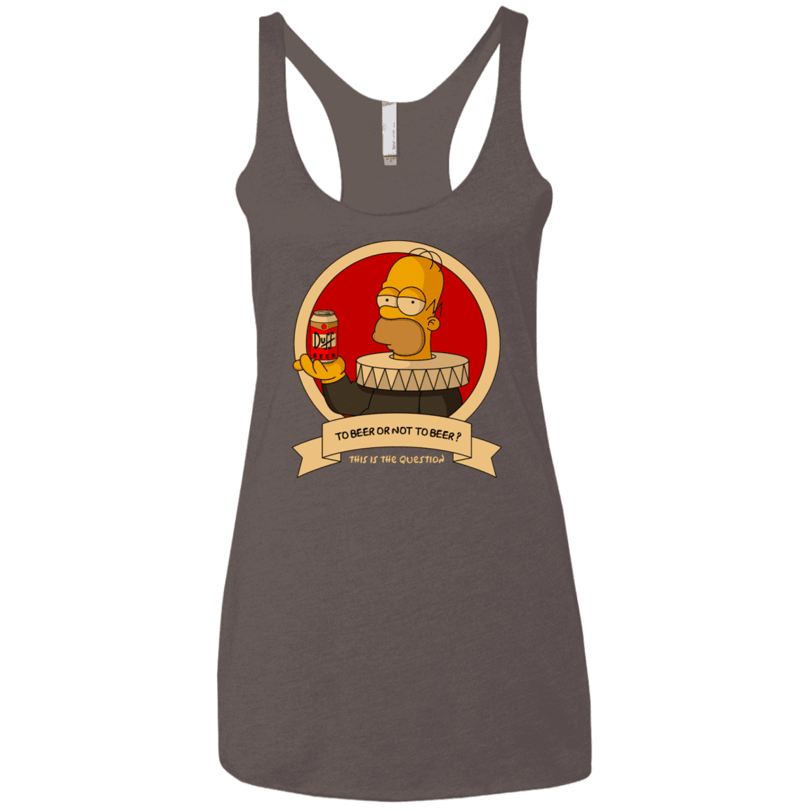 T-Shirts Macchiato / X-Small To Beer or not to Beer Women's Triblend Racerback Tank