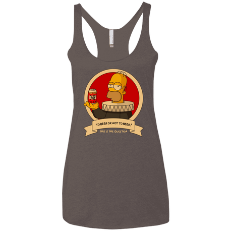 T-Shirts Macchiato / X-Small To Beer or not to Beer Women's Triblend Racerback Tank
