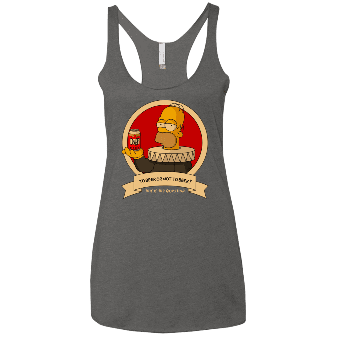 T-Shirts Premium Heather / X-Small To Beer or not to Beer Women's Triblend Racerback Tank