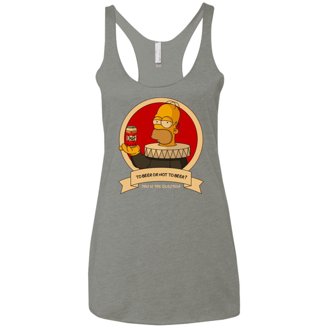 T-Shirts Venetian Grey / X-Small To Beer or not to Beer Women's Triblend Racerback Tank