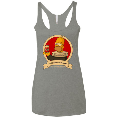 T-Shirts Venetian Grey / X-Small To Beer or not to Beer Women's Triblend Racerback Tank