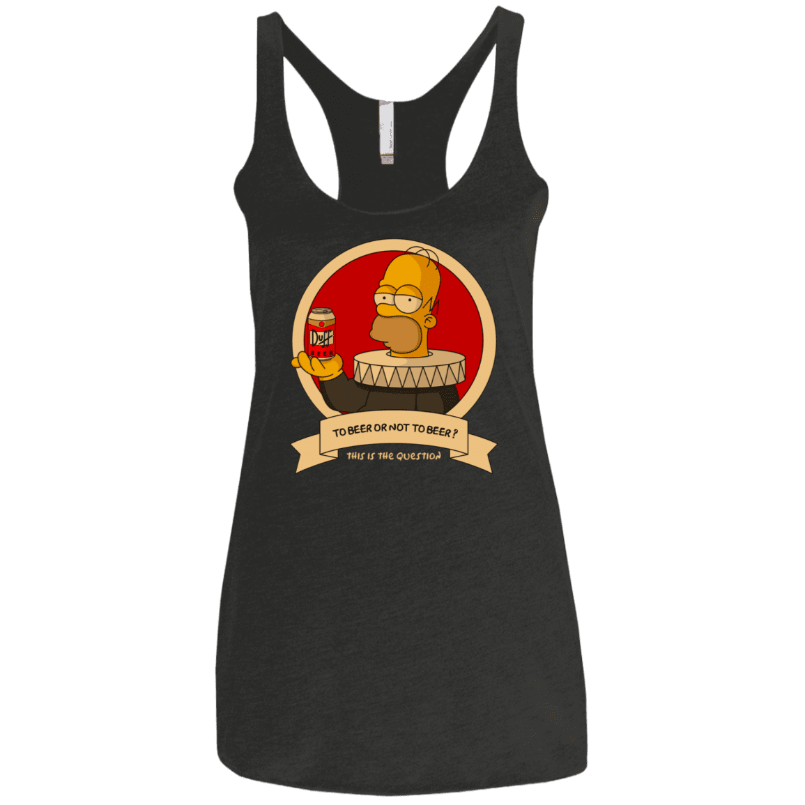 T-Shirts Vintage Black / X-Small To Beer or not to Beer Women's Triblend Racerback Tank