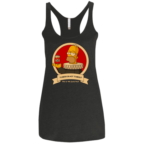 T-Shirts Vintage Black / X-Small To Beer or not to Beer Women's Triblend Racerback Tank