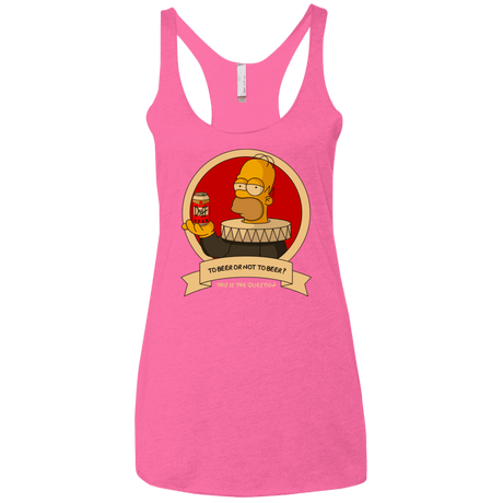 T-Shirts Vintage Pink / X-Small To Beer or not to Beer Women's Triblend Racerback Tank