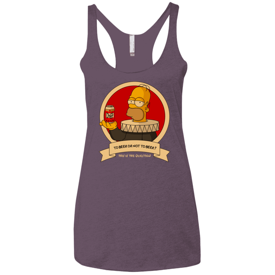 T-Shirts Vintage Purple / X-Small To Beer or not to Beer Women's Triblend Racerback Tank