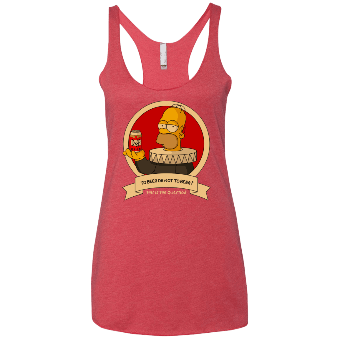 T-Shirts Vintage Red / X-Small To Beer or not to Beer Women's Triblend Racerback Tank