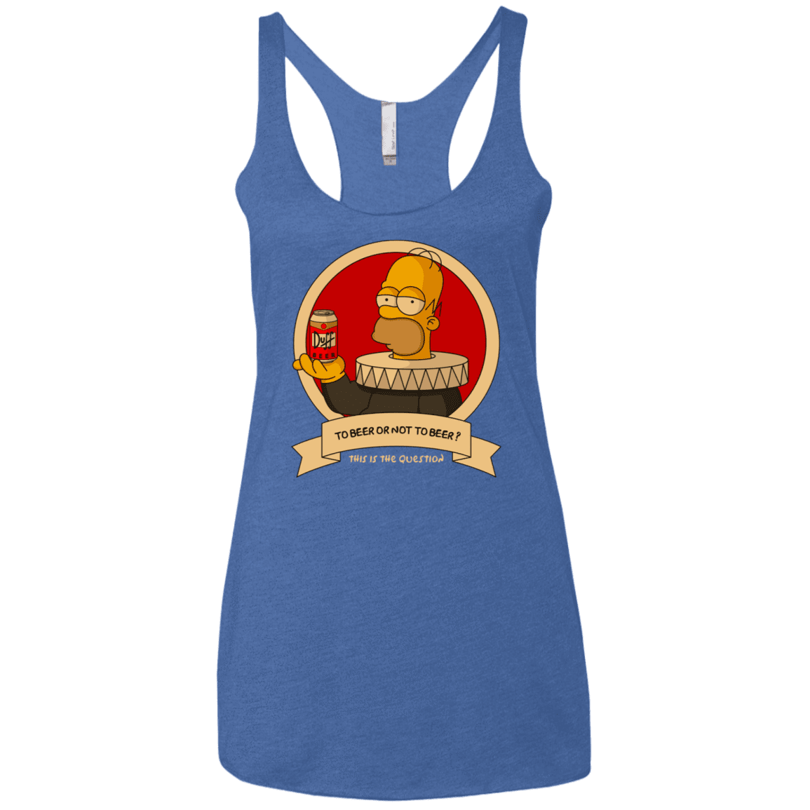 T-Shirts Vintage Royal / X-Small To Beer or not to Beer Women's Triblend Racerback Tank