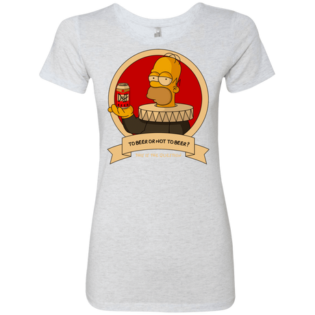 T-Shirts Heather White / S To Beer or not to Beer Women's Triblend T-Shirt