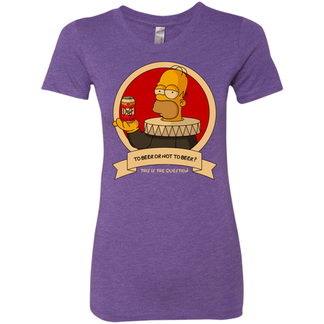 T-Shirts Purple Rush / S To Beer or not to Beer Women's Triblend T-Shirt