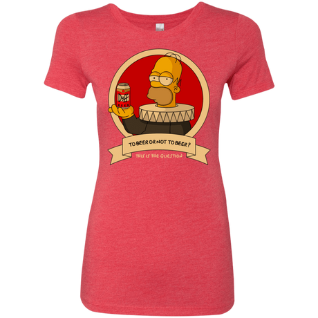 T-Shirts Vintage Red / S To Beer or not to Beer Women's Triblend T-Shirt