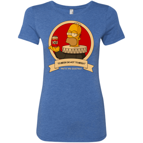 T-Shirts Vintage Royal / S To Beer or not to Beer Women's Triblend T-Shirt