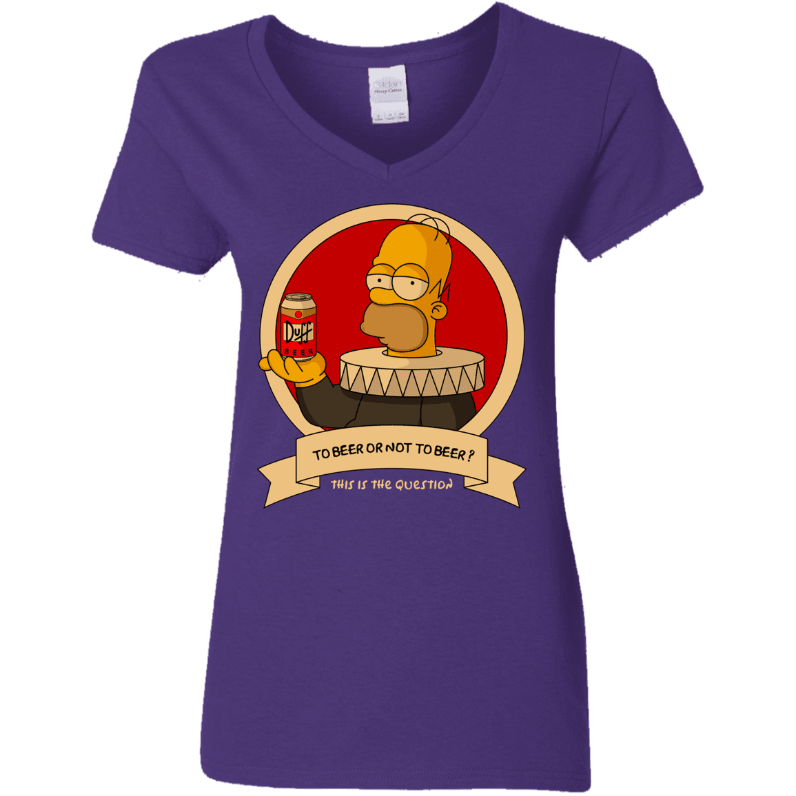 T-Shirts Purple / S To Beer or not to Beer Women's V-Neck T-Shirt