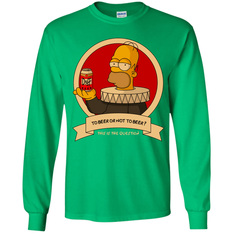 T-Shirts Irish Green / YS To Beer or not to Beer Youth Long Sleeve T-Shirt